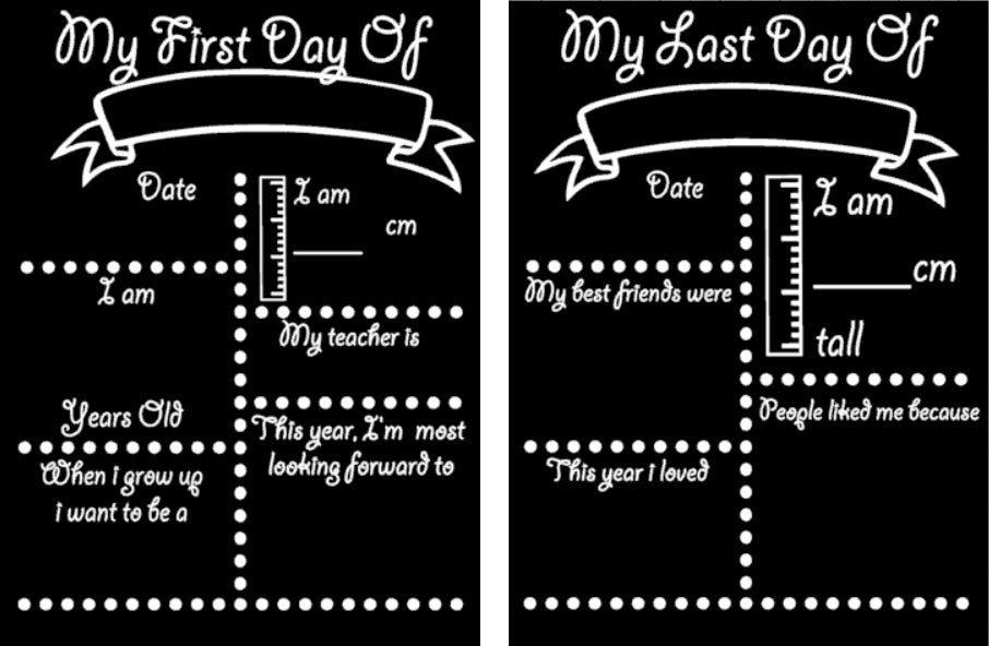 First Day of School Chalk Board - Edward custom order
