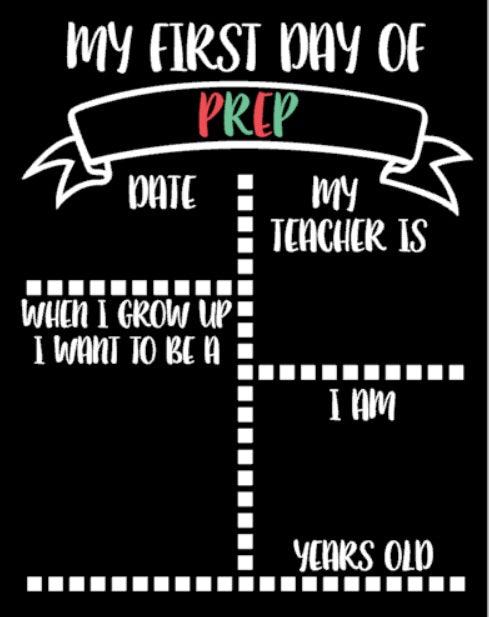 First Day of School Chalk Board - Nicole custom order