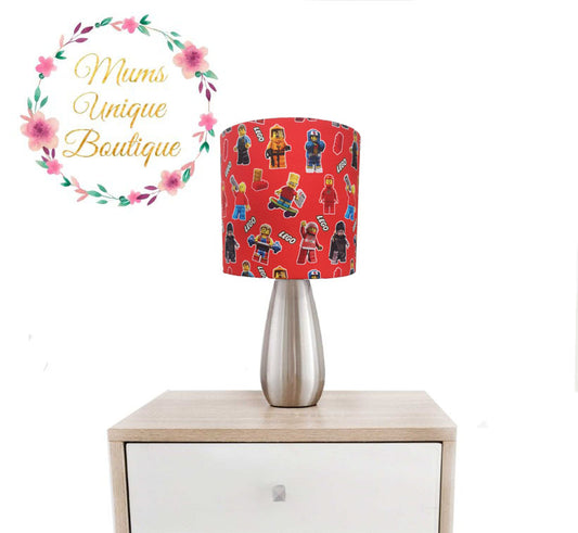 Red Lego Touch and Switch Lamp
