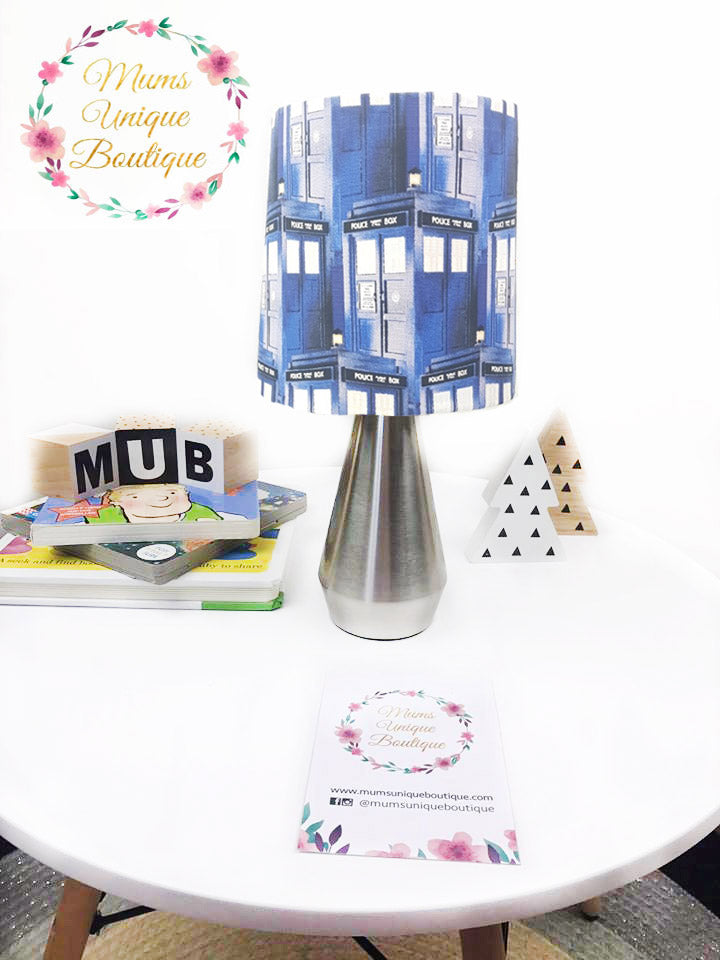 Doctor Who Police Box Blue Touch Lamp Switch Lamp Night Light Table Lamp