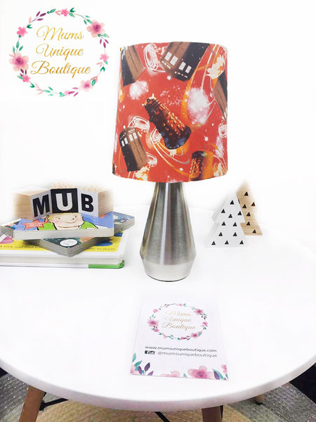 Doctor Who Tardis Red Orange Touch Lamp Switch Lamp Night Light Table Lamp