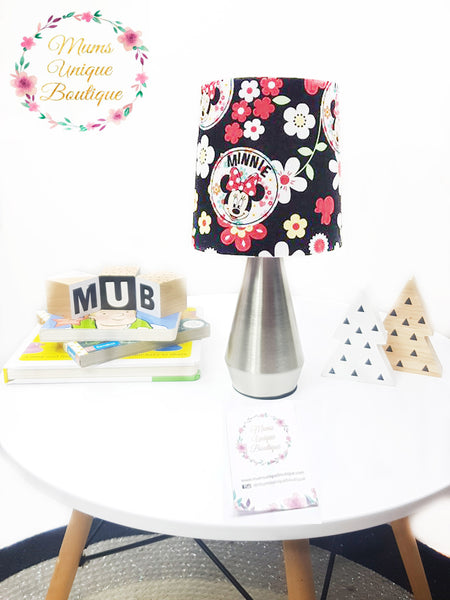 Minnie Mouse Black Floral Touch Lamp Switch Lamp Night Light Table Lamp