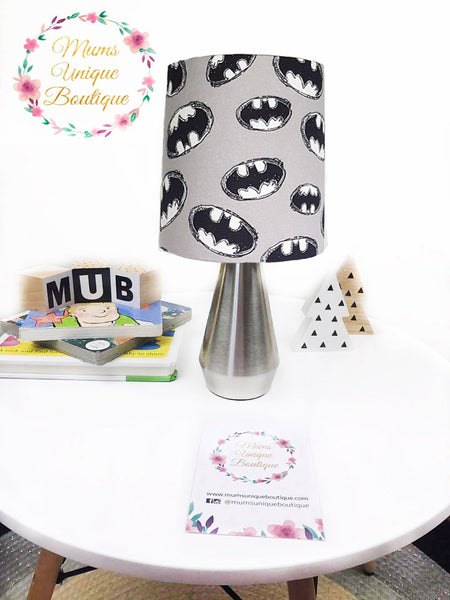 Grey Batman Symbol Touch Lamp Switch Lamp Night Light Table Lamp