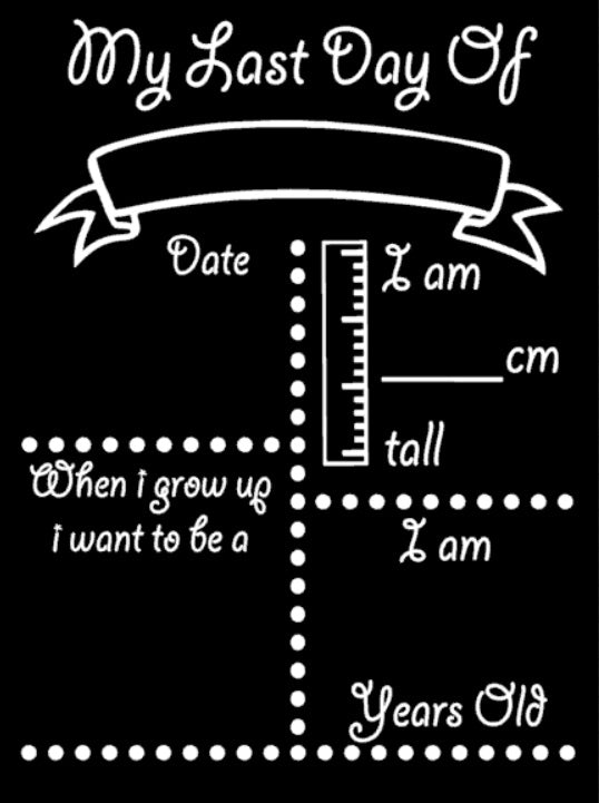 First Day of School/Daycare Dots Chalk Board with Ruler - Custom Order
