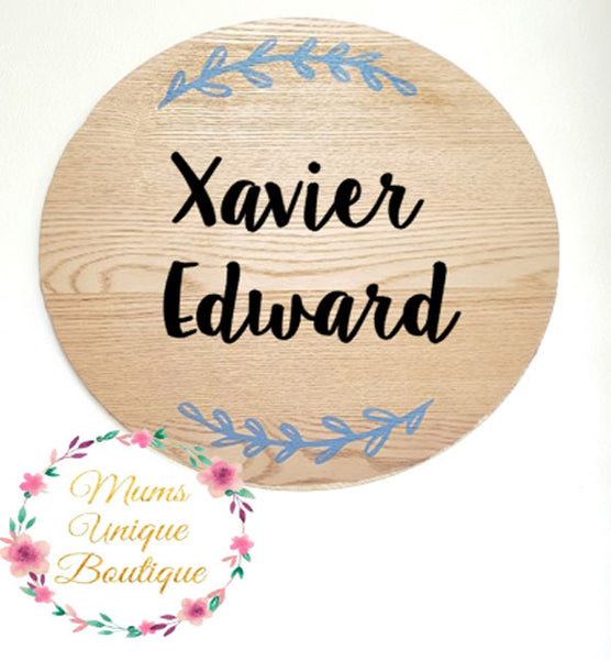 Wooden Personalised Name Plaque - 10cm Board