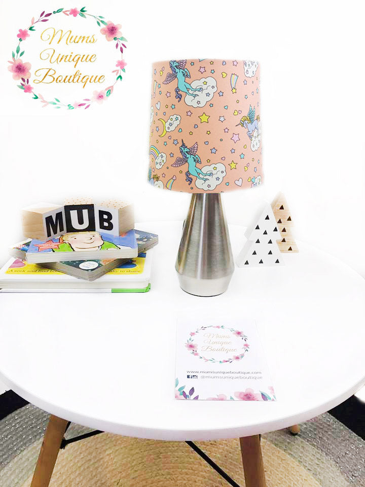 Peach Rainbow Unicorn Touch Lamp Switch Lamp Night Light Table Lamp