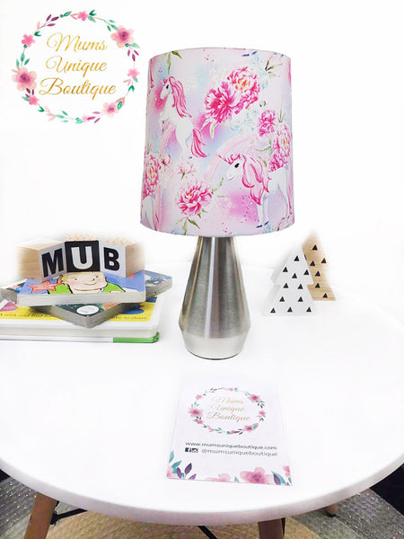 Purple Floral Unicorn Touch Lamp Switch Lamp Night Light Table Lamp